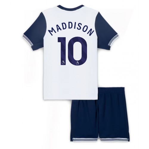 Dětský fotbalový dres Tottenham Hotspur James Maddison #10 2024-25 Domácí Krátký Rukáv (+ trenýrky)